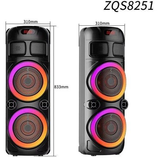 اسپیکر | بلوتوثی ZQS8251 + میکروفون و ریموت کنترل