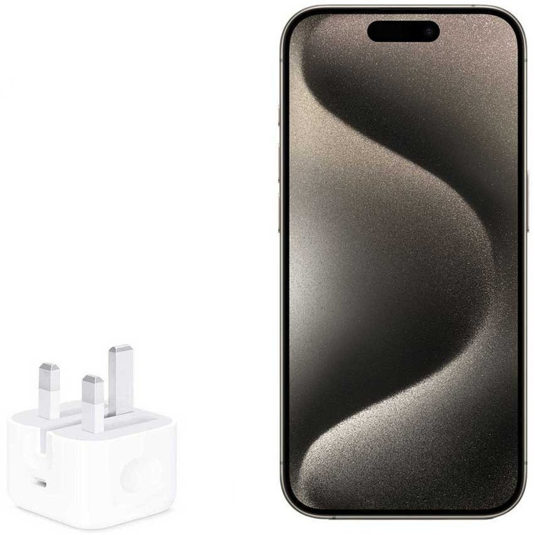 شارژر دو پرت برند اپل 35 وات مخصوص آیفون 14 و 15 - سفید ا Apple dual port charger 35 w