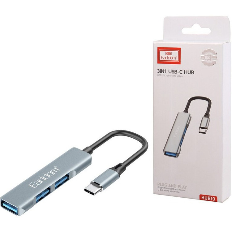هاب 3 پورت USB-C ارلدام مدل HUB10