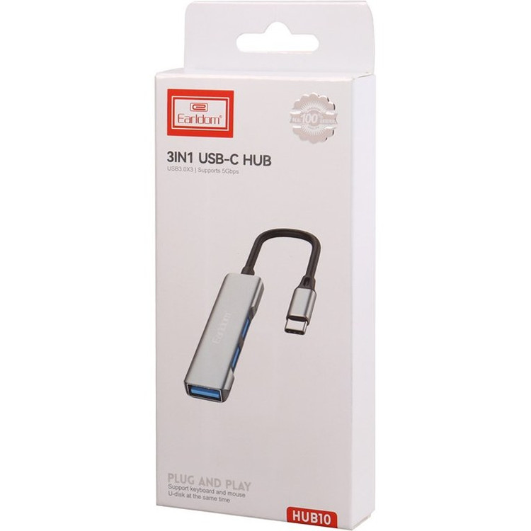 هاب 3 پورت USB-C ارلدام مدل HUB10