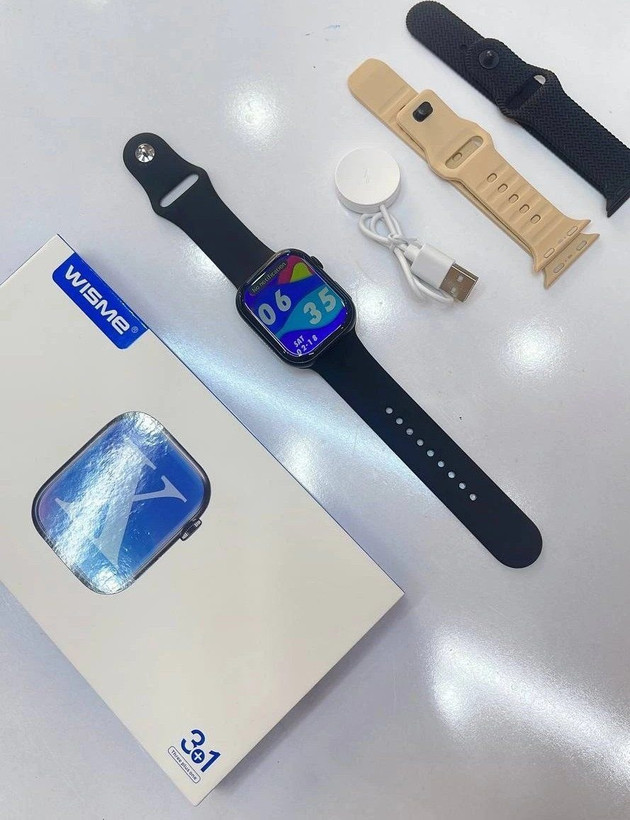 ساعت هوشمند اپل مدل WS-X10 با بند سیلیکون و صفحه نمایش AMOLED