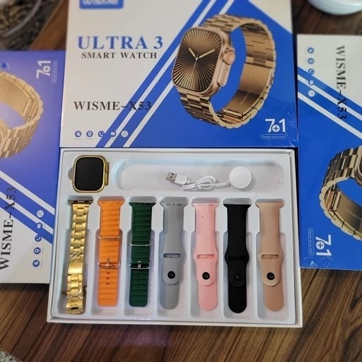 ساعت هوشمند ویسمی مدل WISME-X53 Ultra3 با 7 بند
