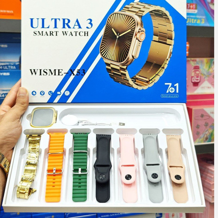 ساعت هوشمند ویسمی مدل WISME-X53 Ultra3 با 7 بند
