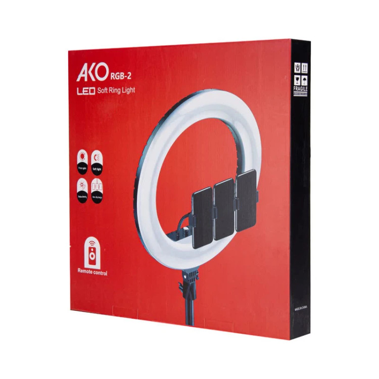رینگ لایت آکو مدل RGB-2 قطر 22 اینچ