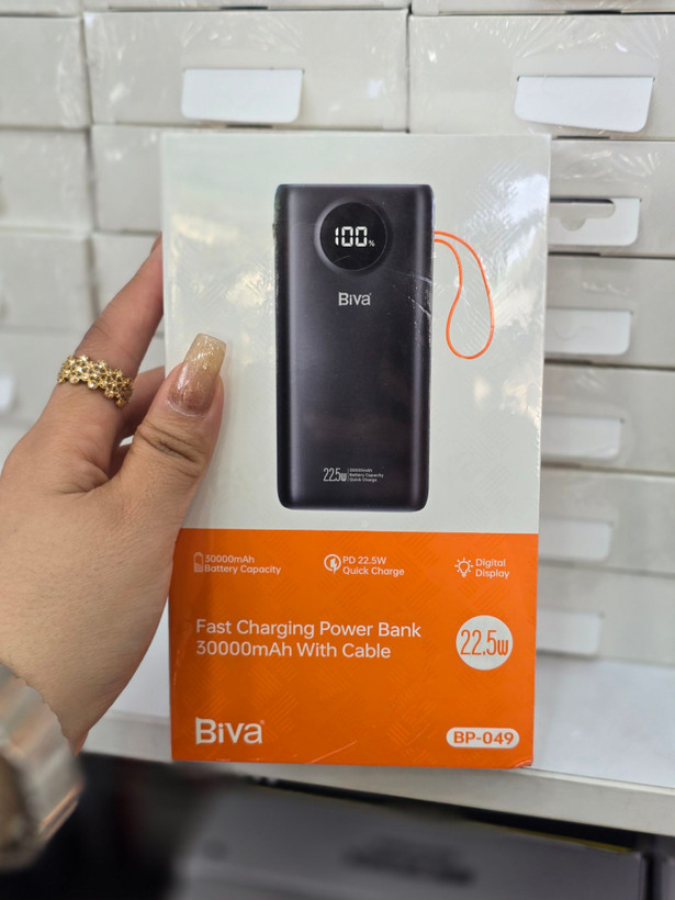 پاور بانک فست شارژ بیوا BP-049 PD 22.5W ظرفیت 30000